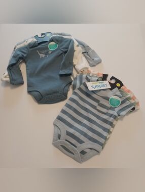 Carter's Lot Of 6 Onesies Boys Preemie